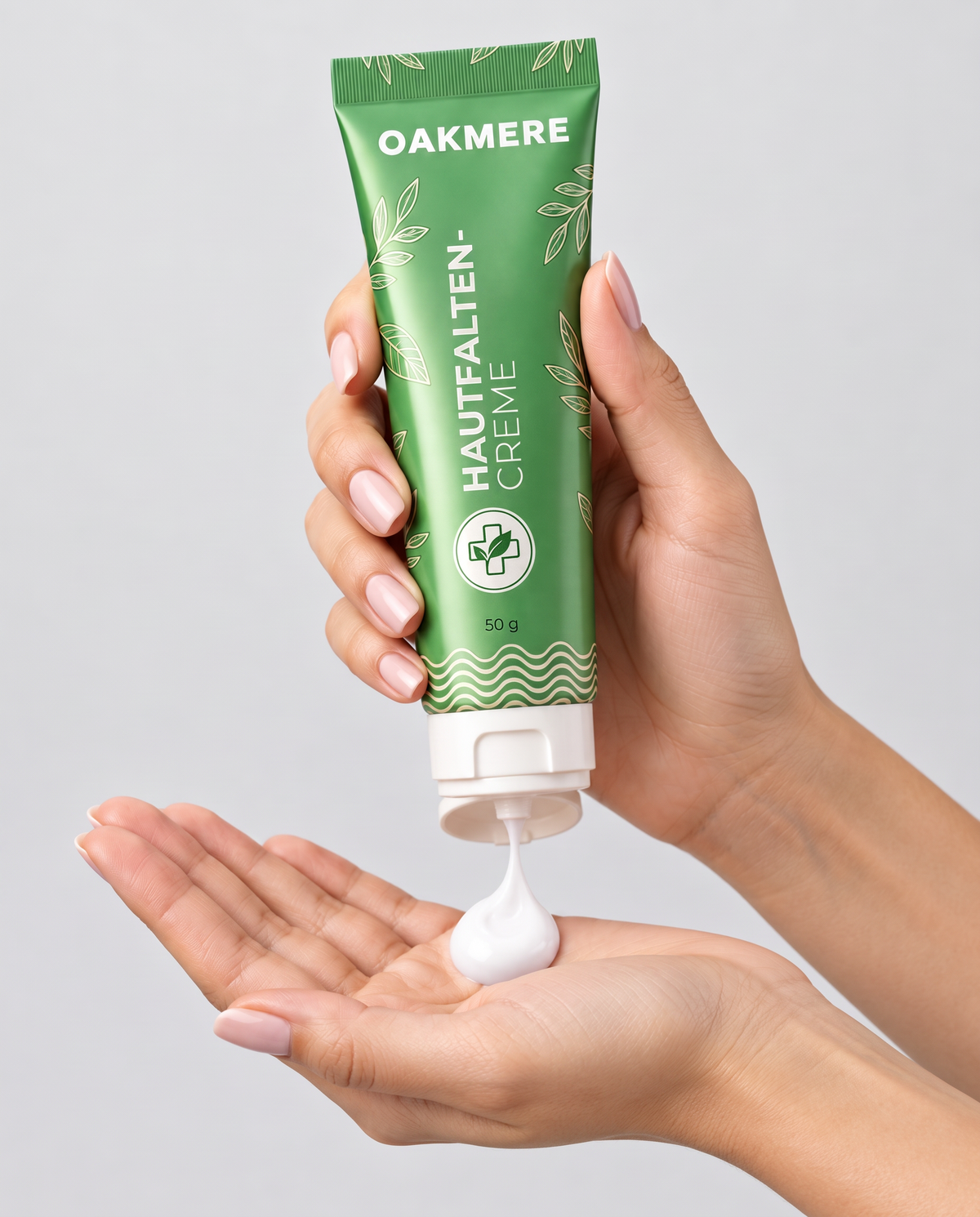 Oakmere Hautfalten-Creme Anwendung